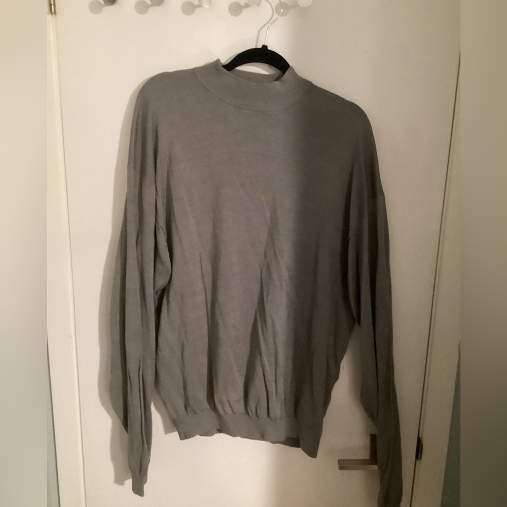 Pronto Uomo Light Gray Sweater Silk/Cotton XXL